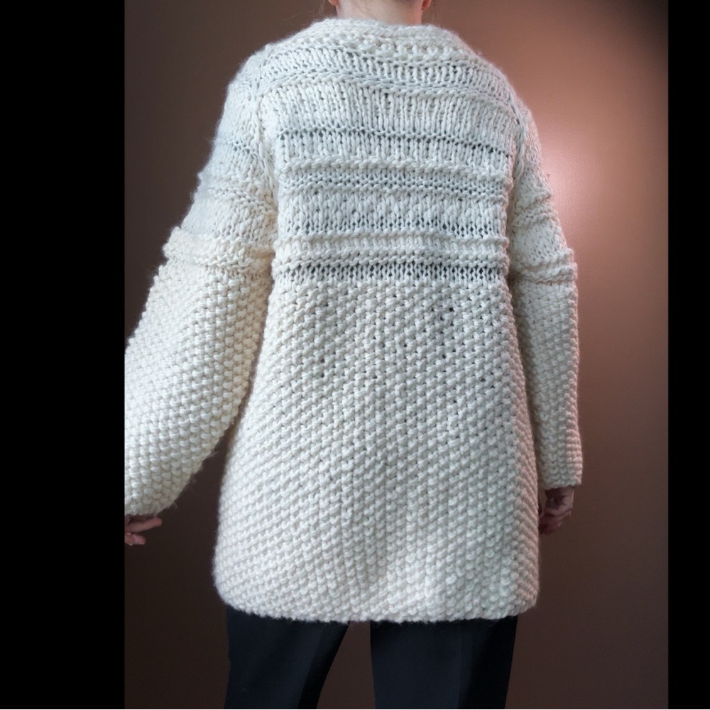 Cozy Cream Knit Cardigan - Picture 3 of 9